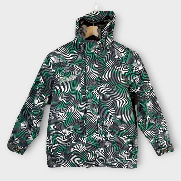Burton Dryride Hooded Ski Snowboard Coat Youth Jacket L Ctrk - Picture 1 of 16